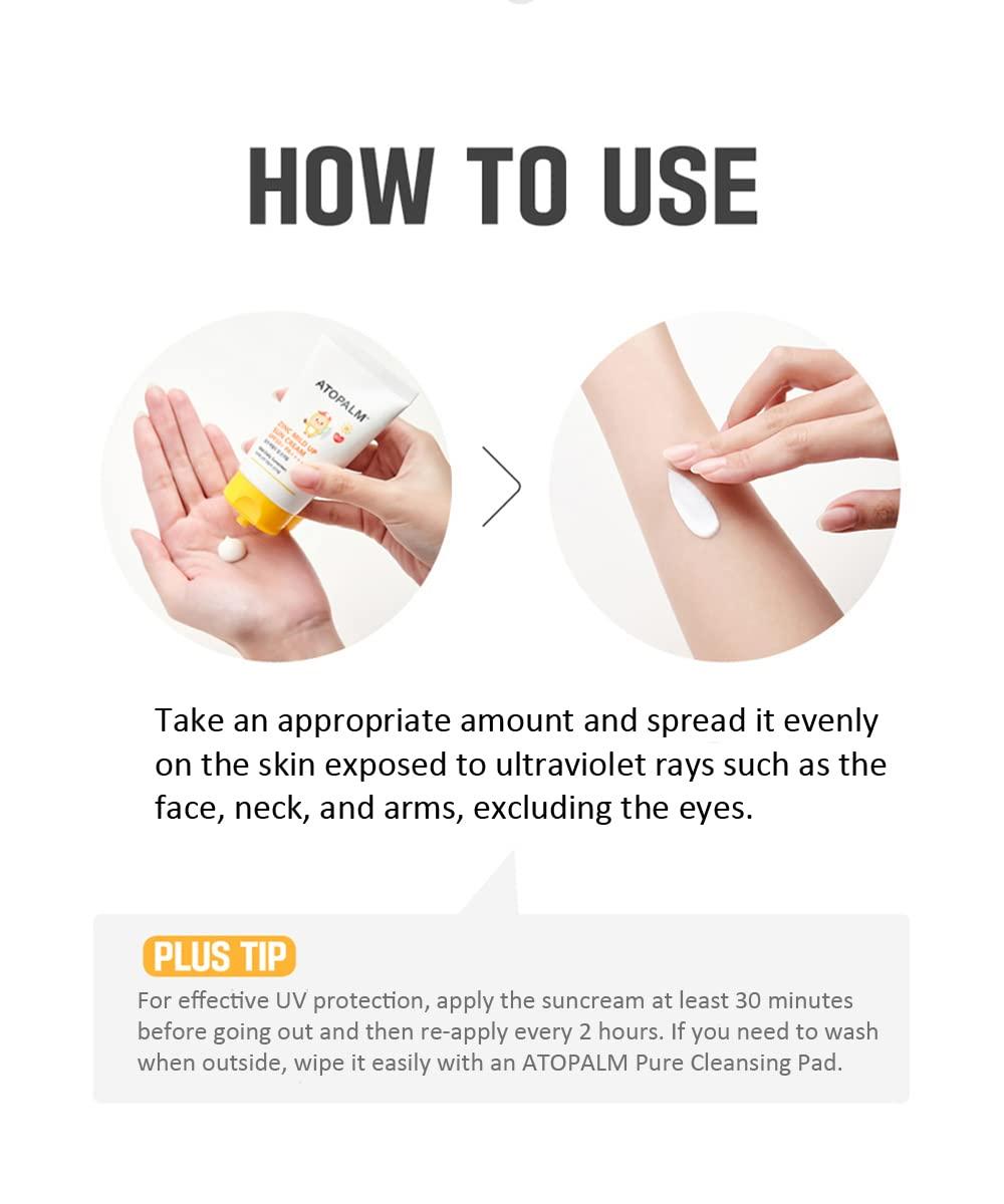 [ATOPALM] Zinc Mild Up Sun Cream SPF50+ PA++++ 65g