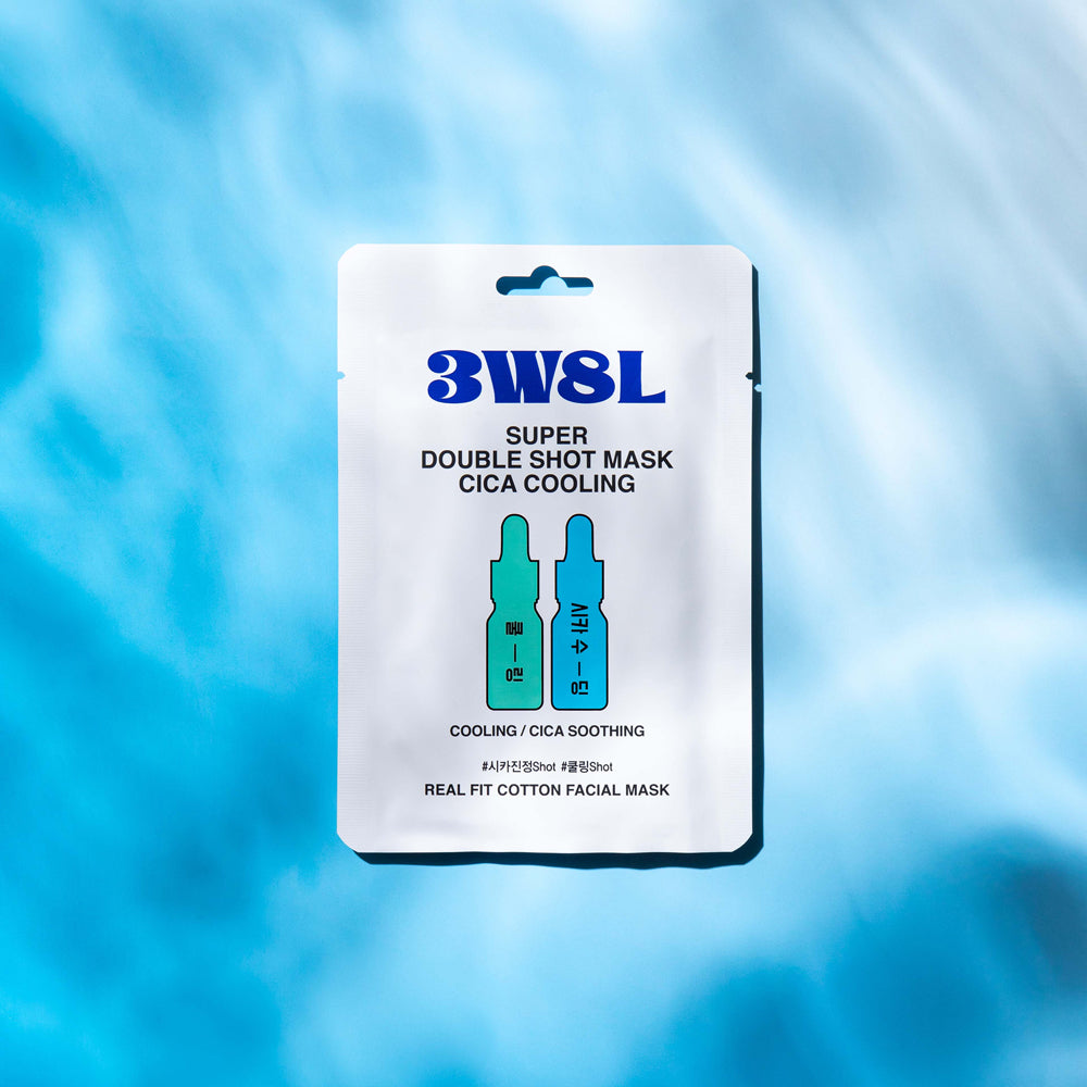[3W8L] Super Double Shot Mask Cica Cooling 27ml