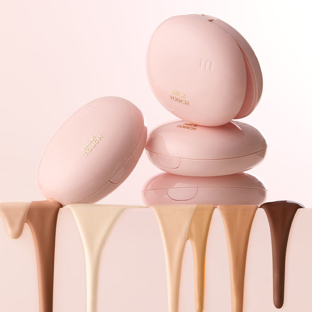 [milktouch] All-day Skin Fit Milky Glow Cushion #19N Vanilla Ivory 15g