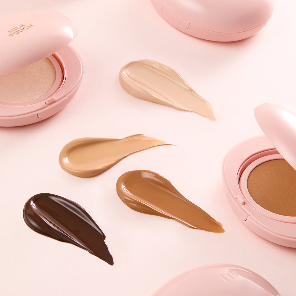 [milktouch] All-day Skin Fit Milky Glow Cushion #19N Vanilla Ivory 15g