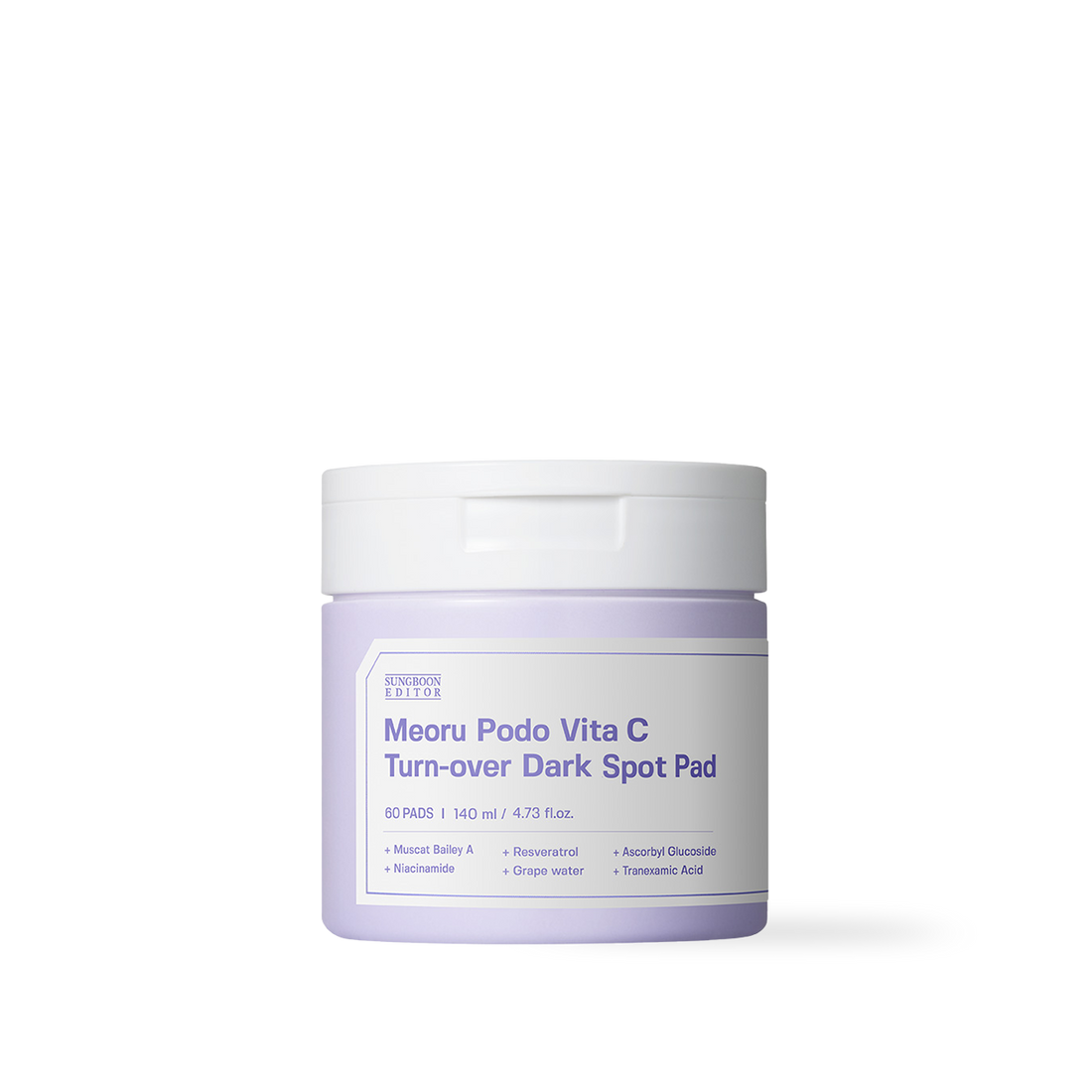 [SUNGBOON EDITOR] Meoru Podo Vita C Turn-over Dark Spot Pad 60pcs, 140ml