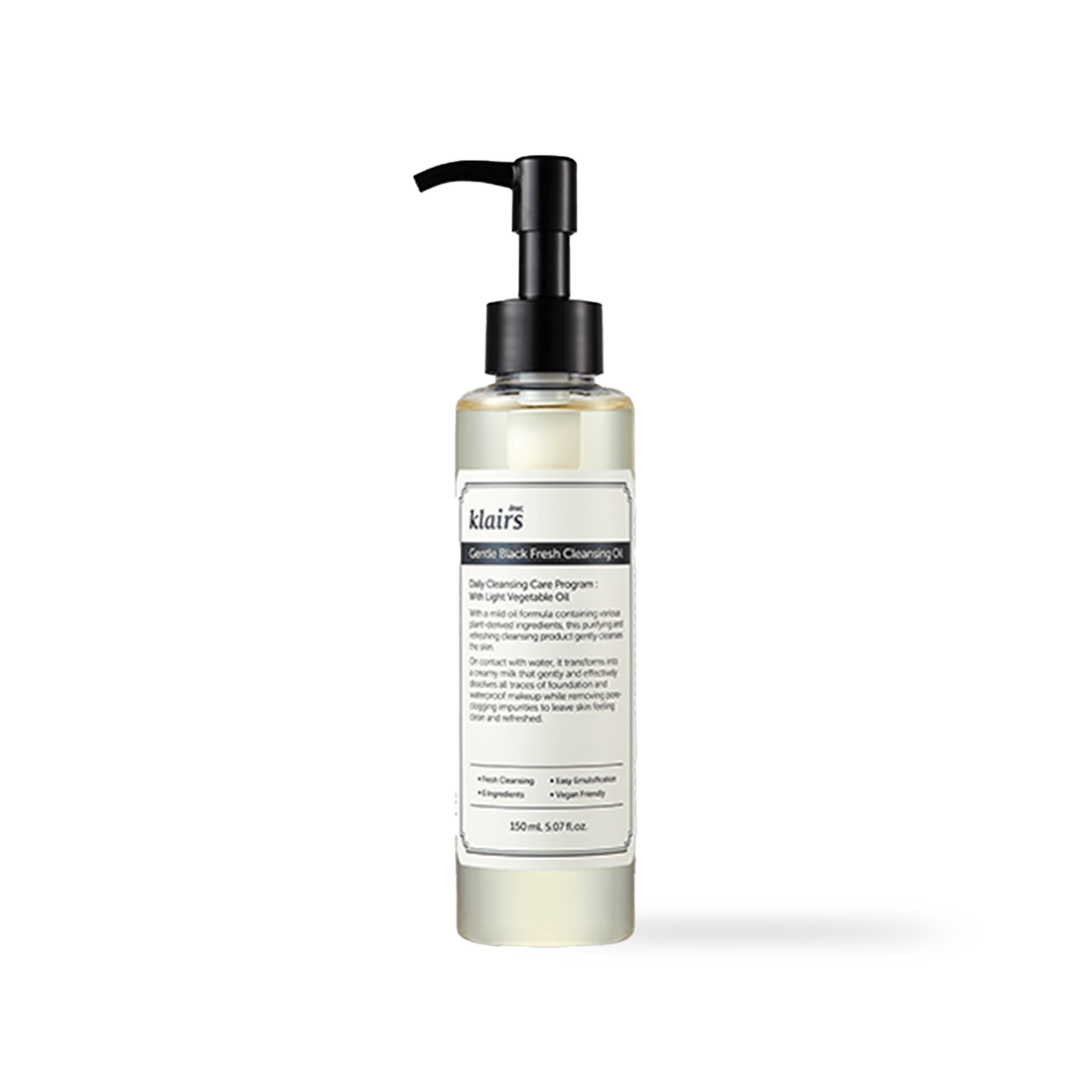 [Dear Klairs] Gentle Black Fresh Cleansing Oil 150ml