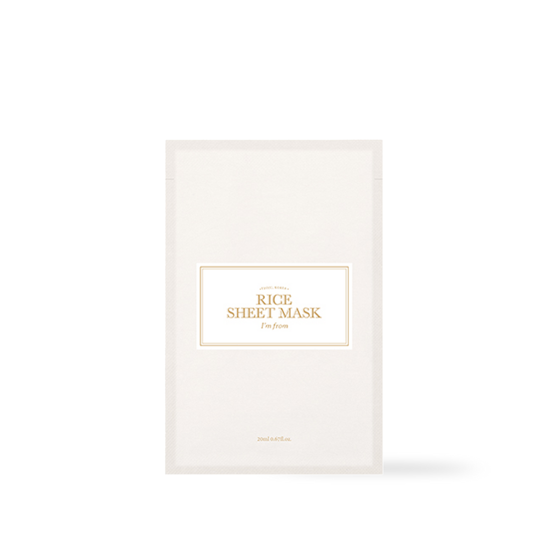 [ImFrom] Rice Sheet mask 20ml (1ea)