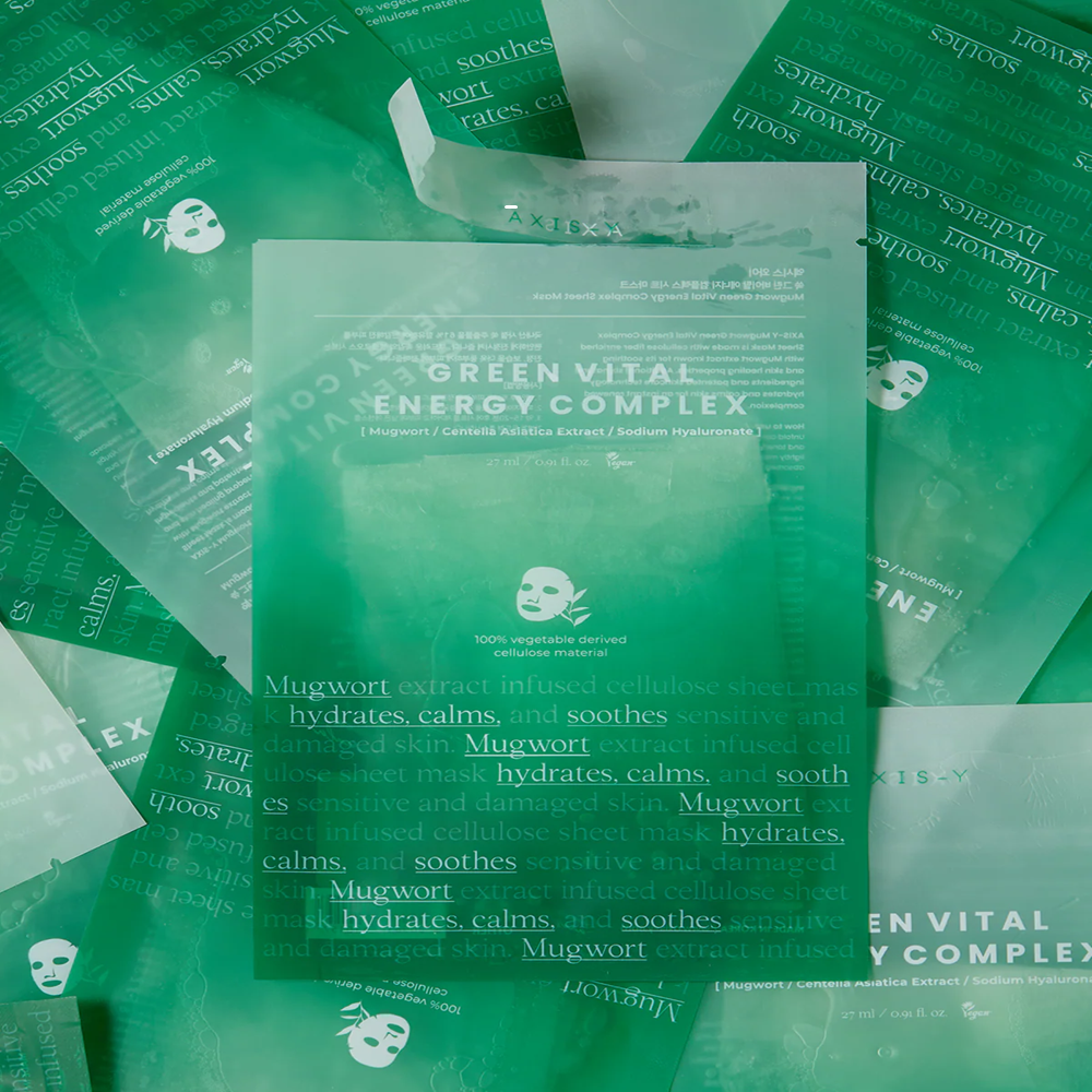 [AXIS-Y] Mugwort Green Vital Energy Complex Sheet Mask 27ml