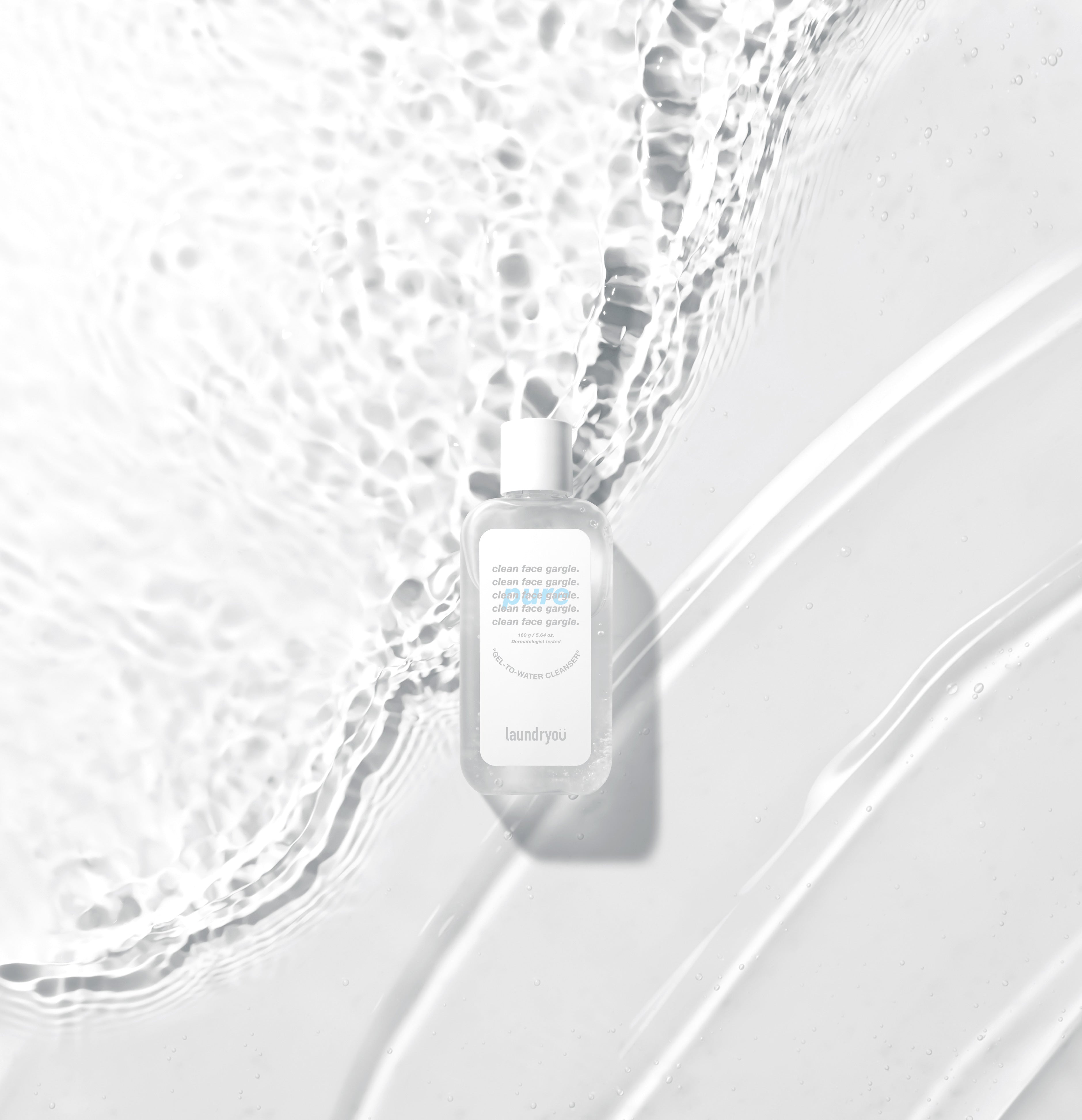 [Laundryou] Clean Face Gargle Gel-to-Foam Cleanser PURE 160g
