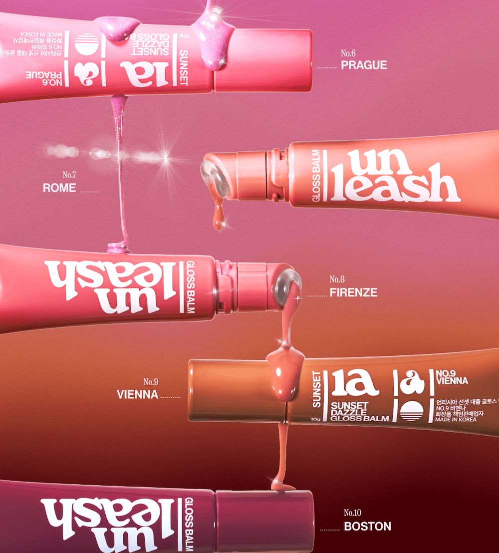 [Unleashia] Sunset Dazzle Gloss Balm 10g - 11 Colors