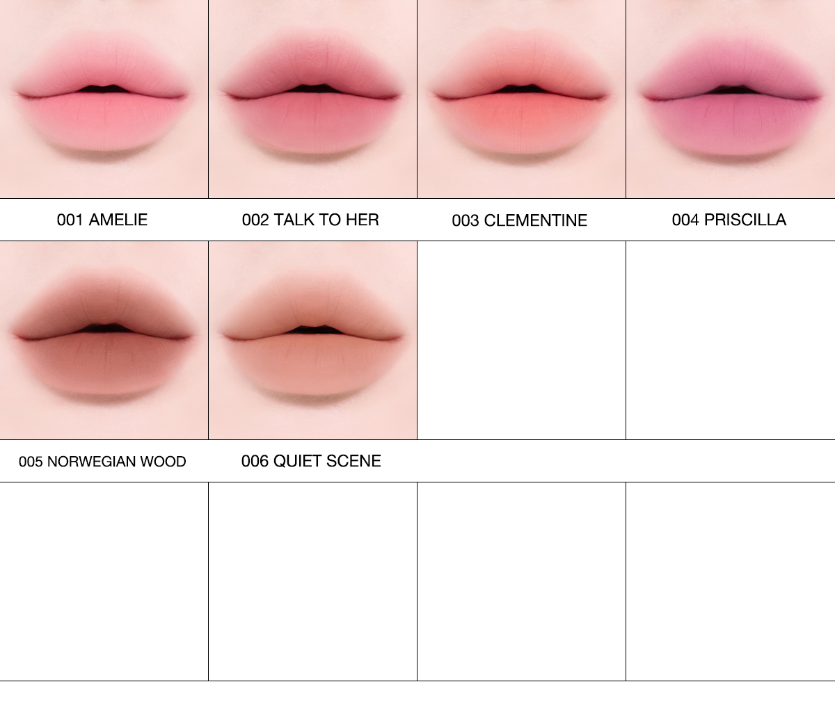 [Tiptoe] Mousse Tang Lip Matter - 001 Amelie