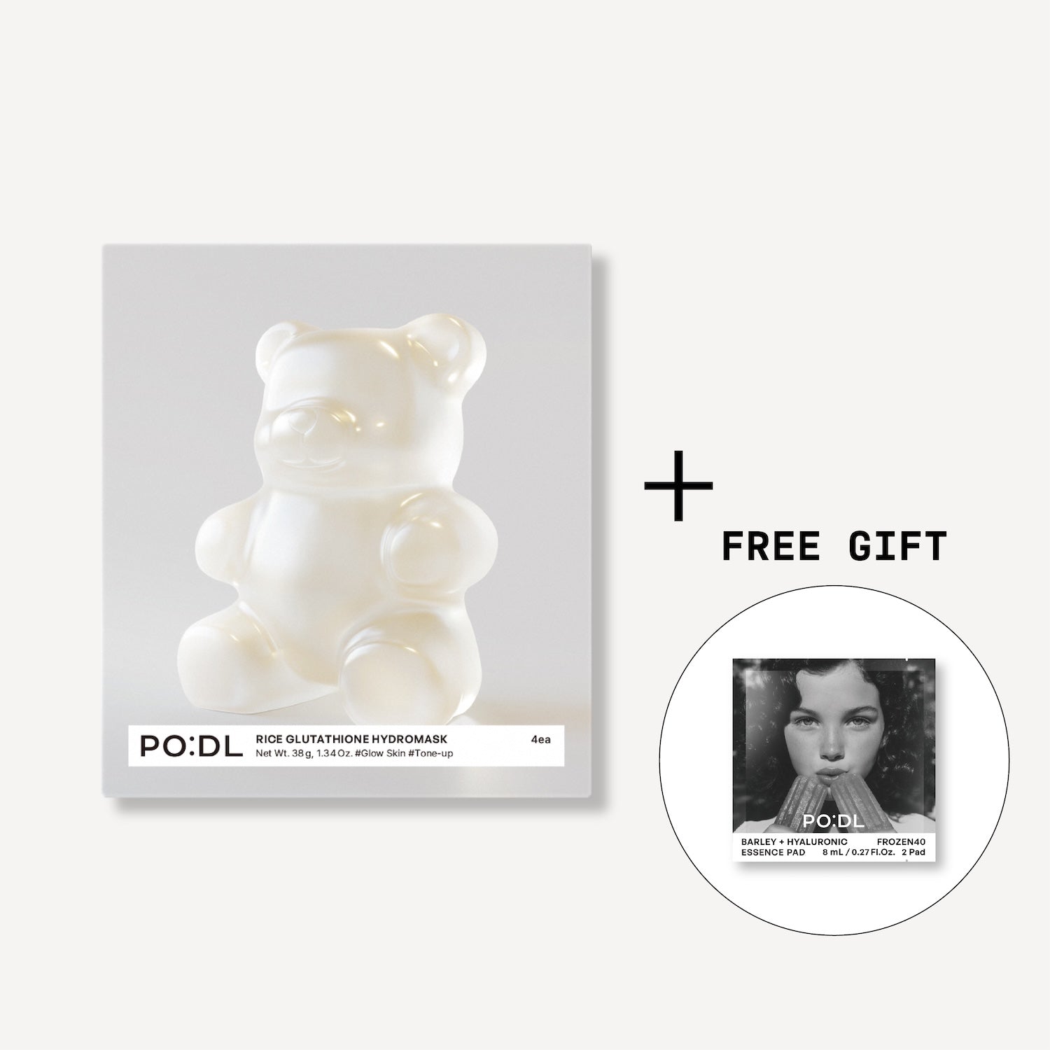 [PO:DL] Rice Glutathione HydroMask (4ea) (+Special Gift)
