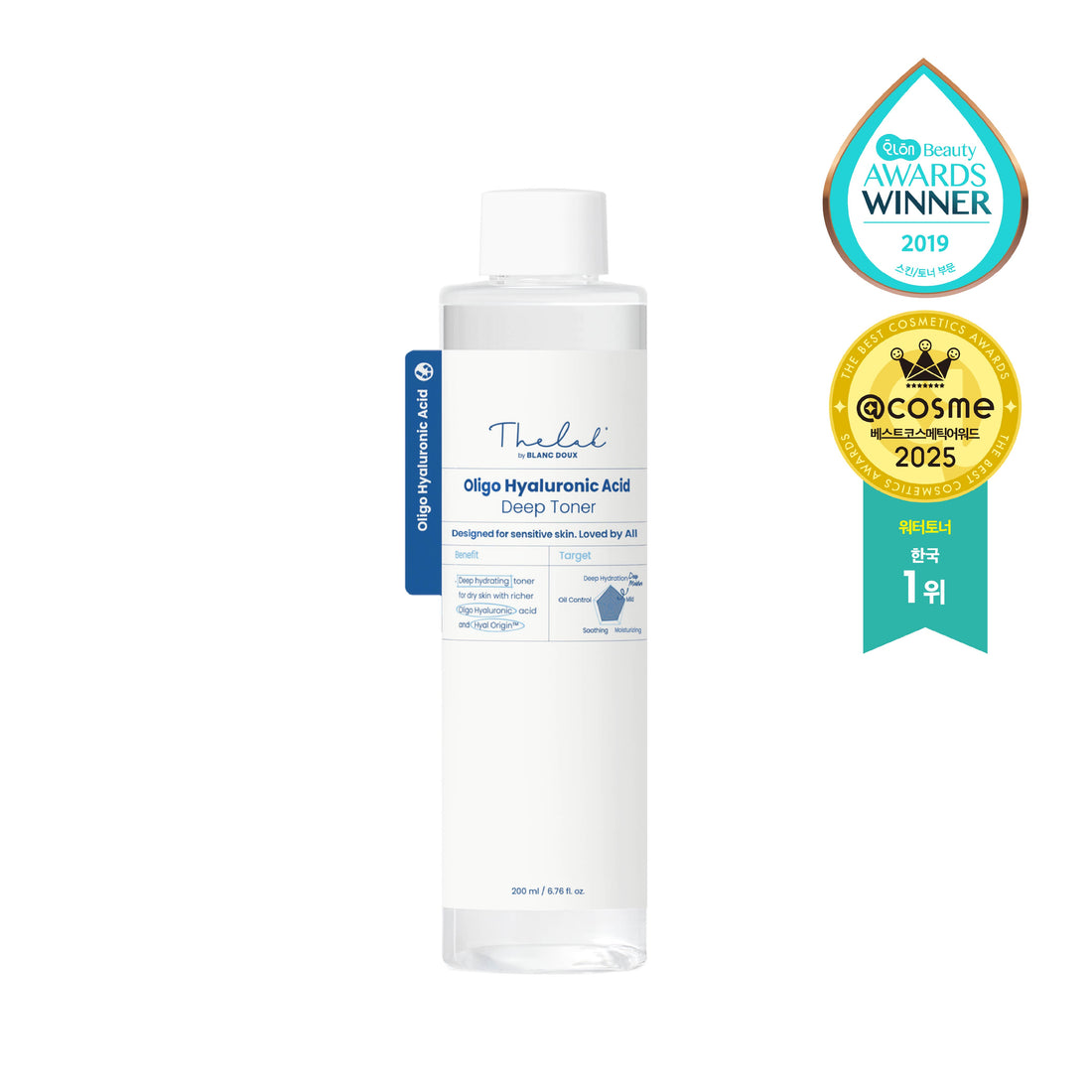 [THE LAB by BLANC DOUX] Oligo Hyaluronic Acid Deep Toner 200ml
