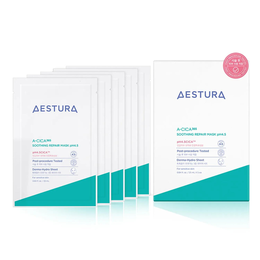 [Aestura] A-Cica 365 Soothing Repair Mask Sheet pH4.5 5ea
