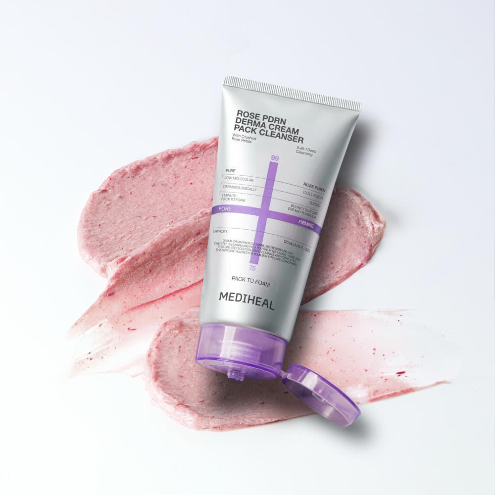 [Mediheal] Derma Cream Pack Cleanser Rose PDRN 120ml