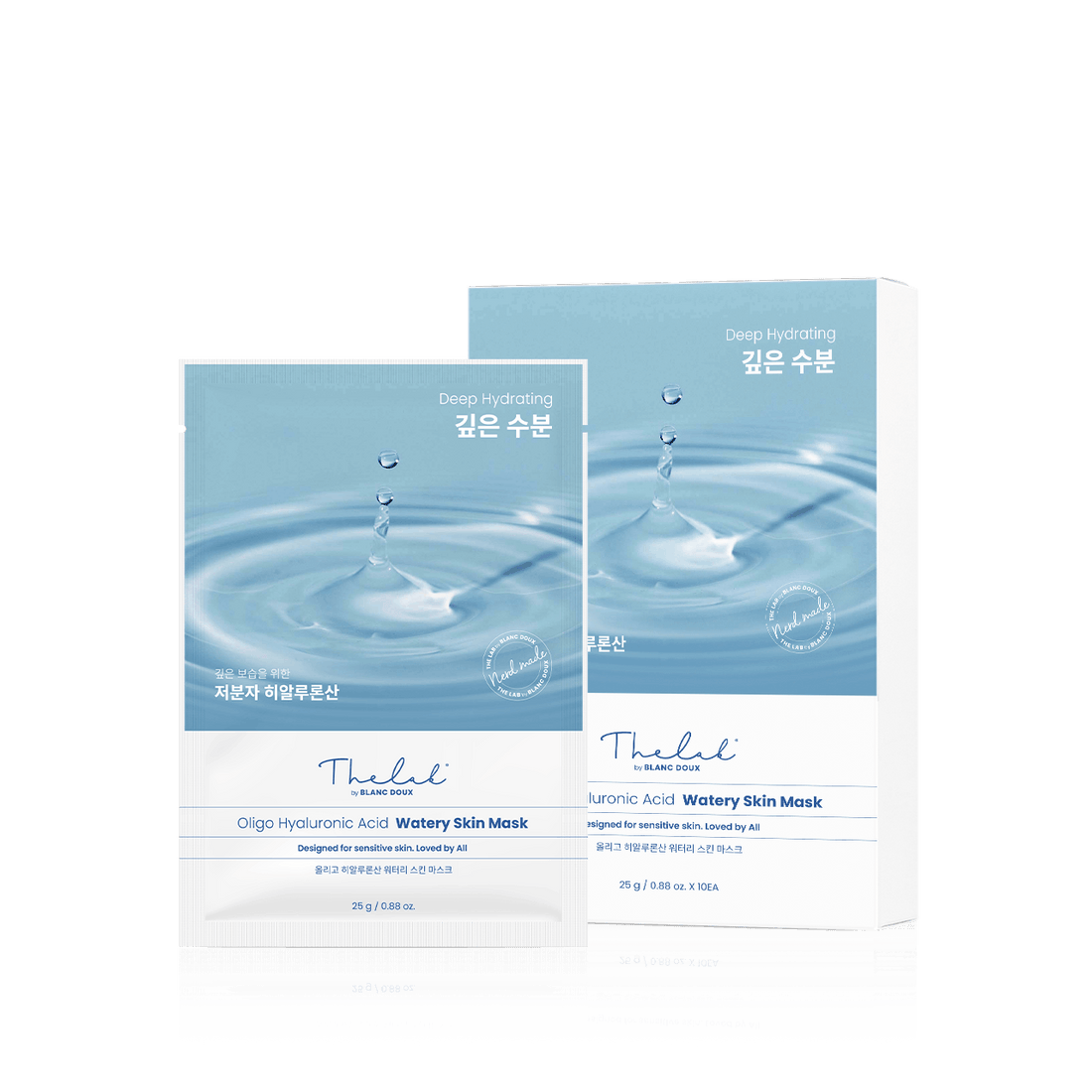 [THE LAB by BLANC DOUX] Oligo Hyaluronic Acid Watery Skin Mask 10p