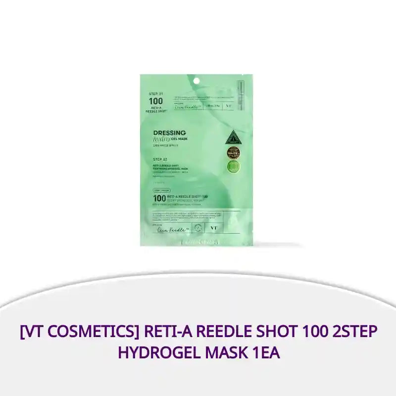 [VT Cosmetics] RETI-A Reedle Shot 100 2STEP Hydrogel Mask 1ea by@Outfy